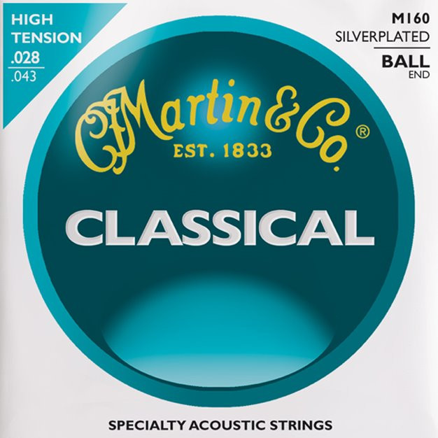 Струни Martin Classical Silverplated Ball End 28-43
