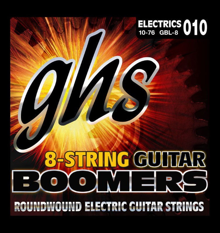 Струни GHS Boomers 8-String 10-76