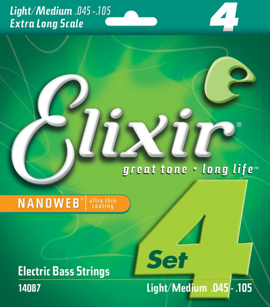 Струны Elixir Bass Nanoweb X-Long 45-105 (14087)
