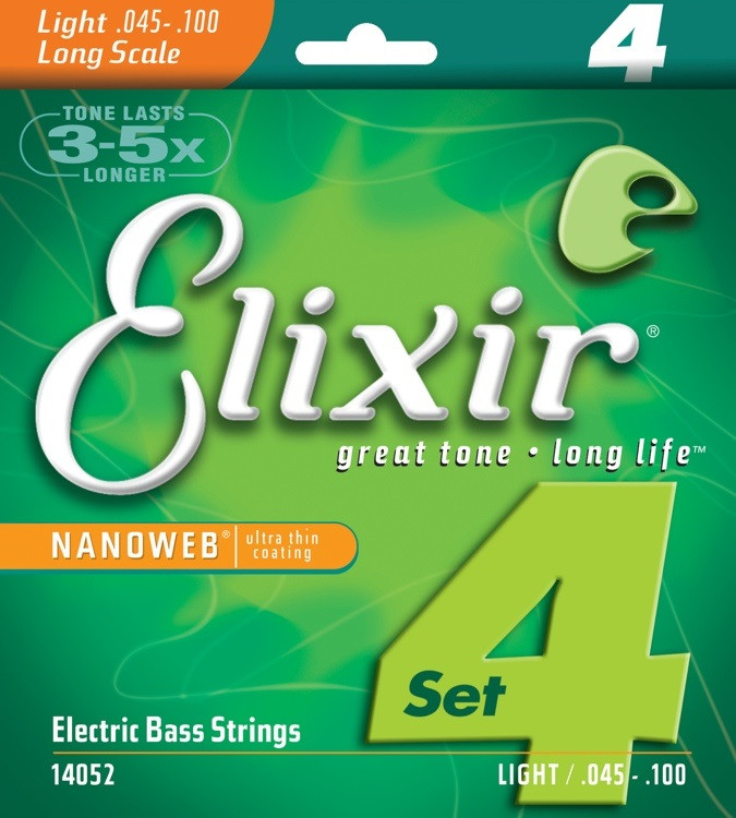 Струны Elixir Bass Nanoweb 45-100 (14052)
