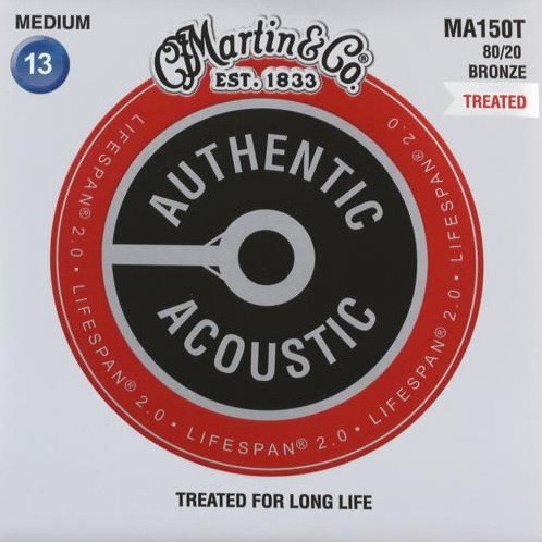 Струны Martin Authentic Acoustic Lifespan 2.0 Bronze 13-56 (MA150T)