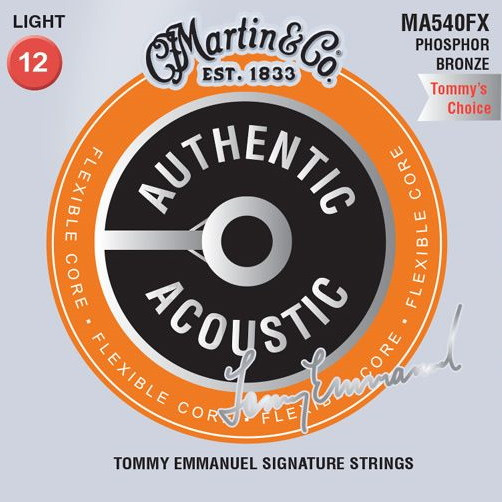Струны Martin Authentic Acoustic Flexible Core 92/8 Phosphor Bronze 12-54 (MA540FX)