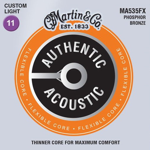 Струны Martin Authentic Acoustic Flexible Core 92/8 Phosphor Bronze 11-52 (MA535FX)