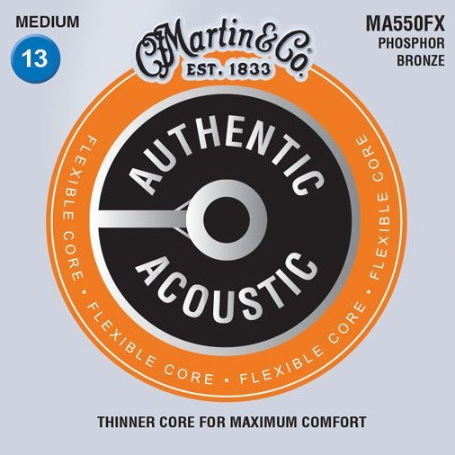 Струны Martin Authentic Acoustic Flexible Core 92/8 Phosphor Bronze 13-56 (MA550FX)