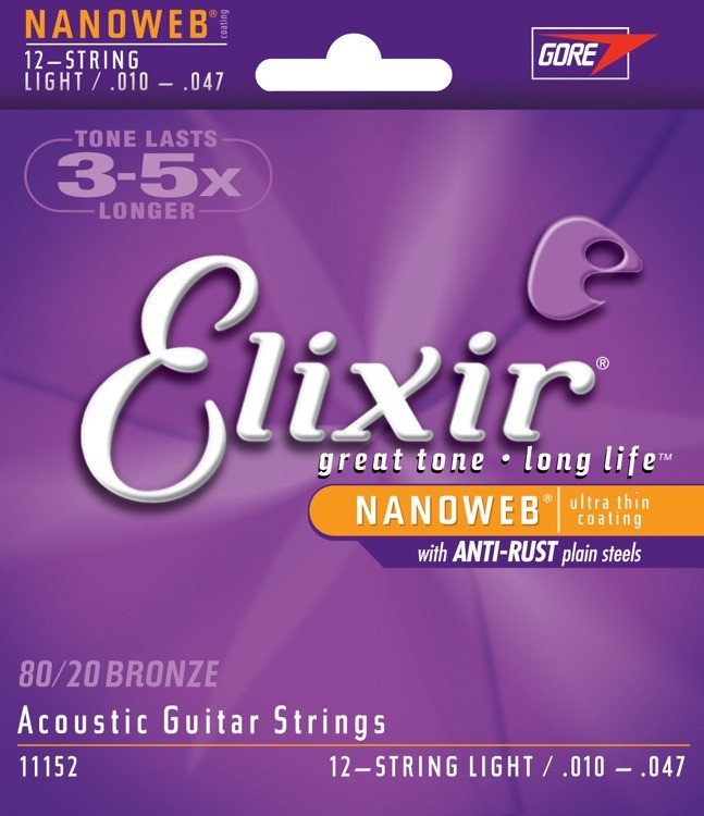 Струны Elixir Acoustic 80/20 Bronze NW 12-String 10-47 (11152)
