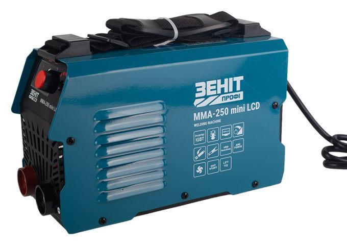 Зварювальний інвертор Zenit MMA-250 mini LCD Profi