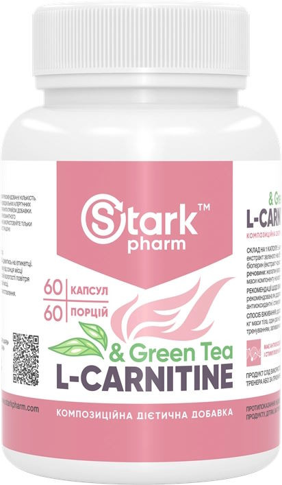 Сжигатель жира Stark Pharm L-Carnitine & Green Tea 60 cap
