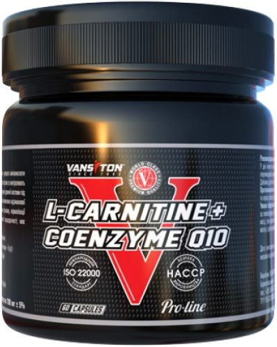 Сжигатель жира Vansiton L-Carnitine/Coenzyme Q10 60 cap