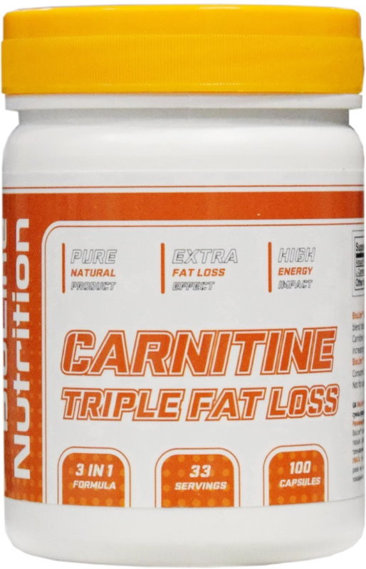 Сжигатель жира Bioline Carnitine Triple Fat Loss 100 cap