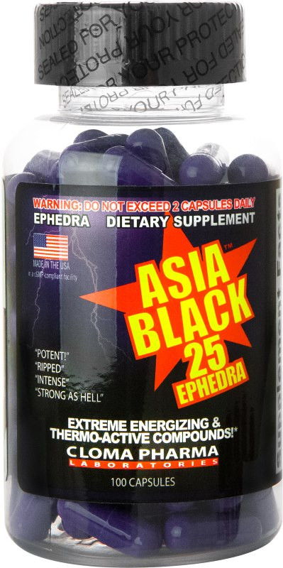 Сжигатель жира Cloma Pharma Asia Black 25 100 cap