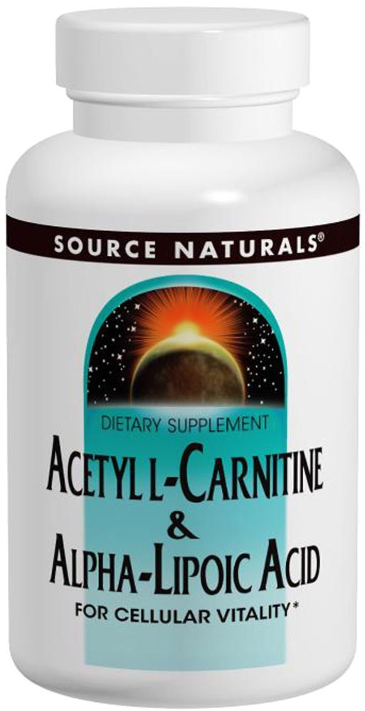 Сжигатель жира Source Naturals Acetyl L-Carnitine/Alpha-Lipoic Acid 650 mg 60 tab