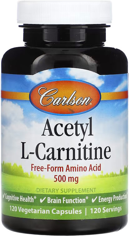 Сжигатель жира Carlson Labs Acetyl L-Carnitine 500 mg 120 cap