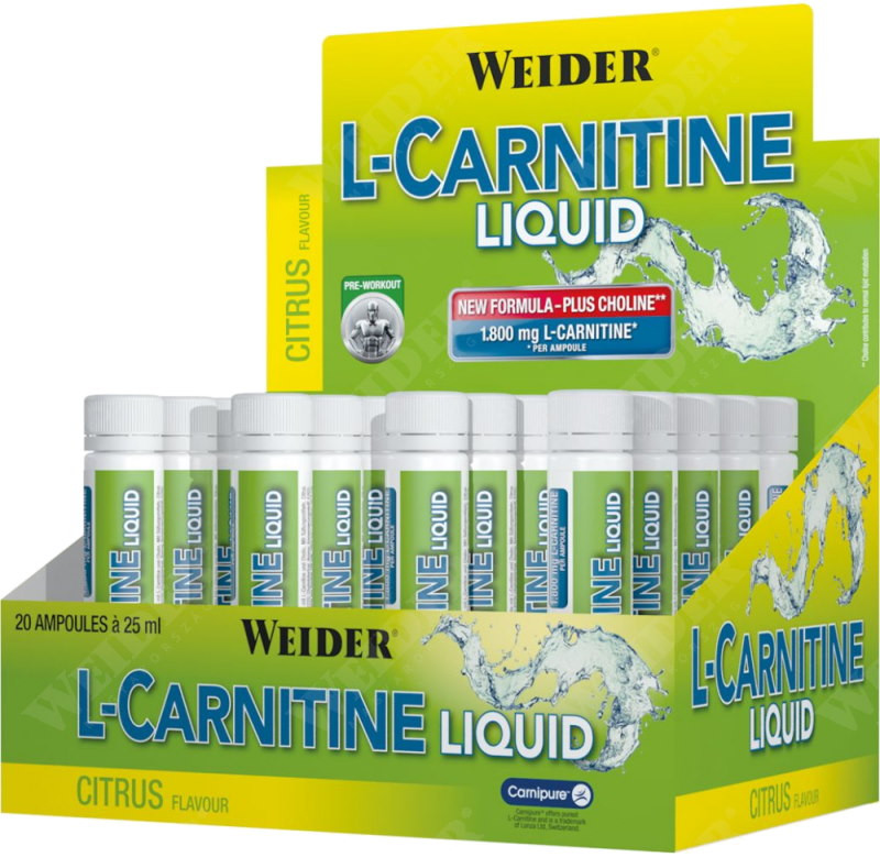Сжигатель жира Weider L-Carnitine Liquid 1800 mg 20x25 ml