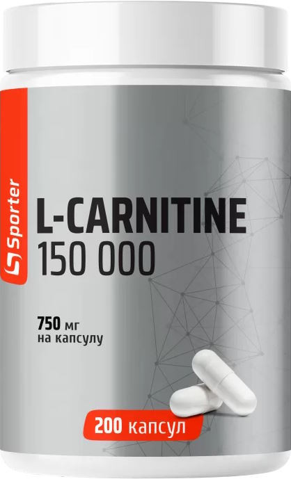 Спалювач жиру Sporter L-Carnitine 150.000 200 cap