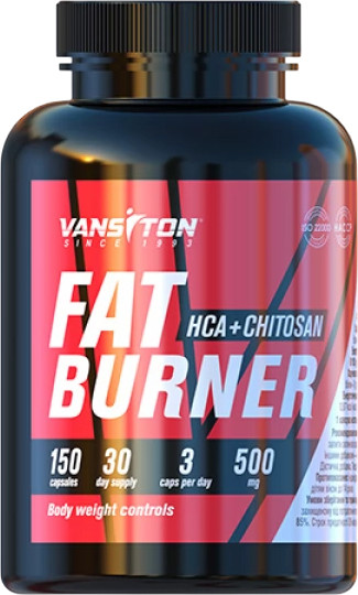 Спалювач жиру Vansiton Fat Burner HCAChitosan 150 cap