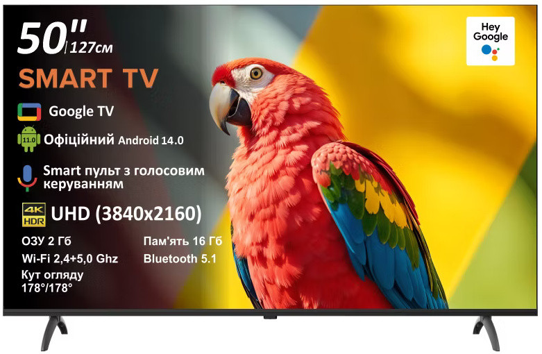 Телевизор Prime Technics PT 50U16SG14FR