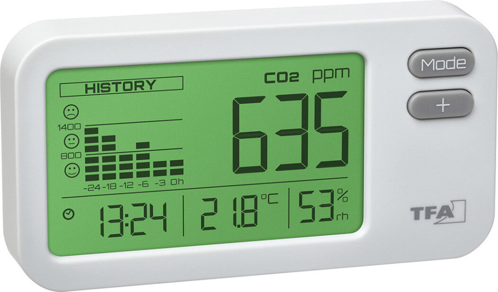 Термометр / барометр TFA Airco2ntrol Coach