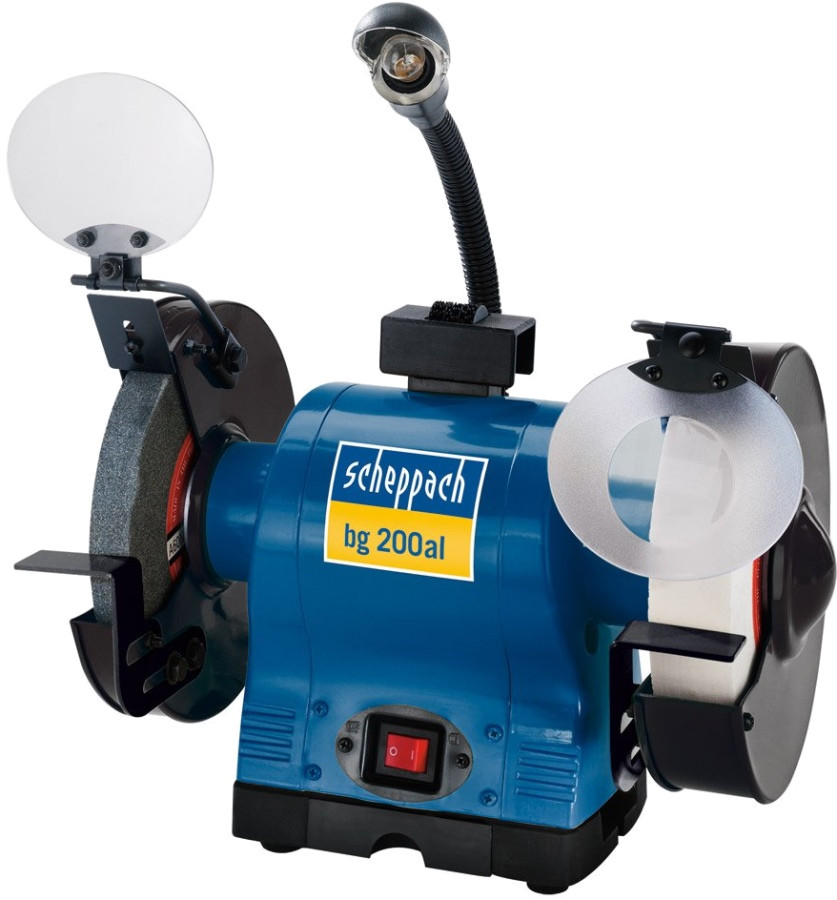 Точильний верстат Scheppach BG 200AL 200 мм / 550 Вт 230 В підсвічування
