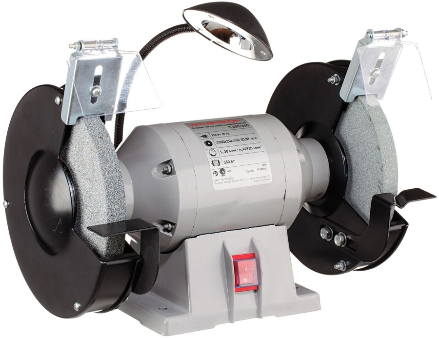 Точильний верстат Interskol T-200/350 200 мм / 350 Вт 230 В підсвічування