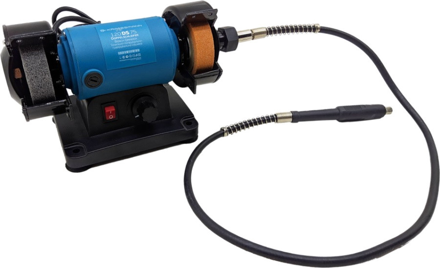 Точильно-полірувальний верстат Kraissmann 120 DS 75 мм / Вт 230 В