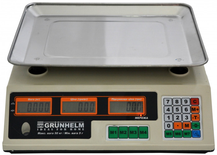 Торговые весы Grunhelm GSC-052