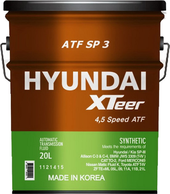 Трансмиссионное масло Hyundai XTeer ATF SP-3