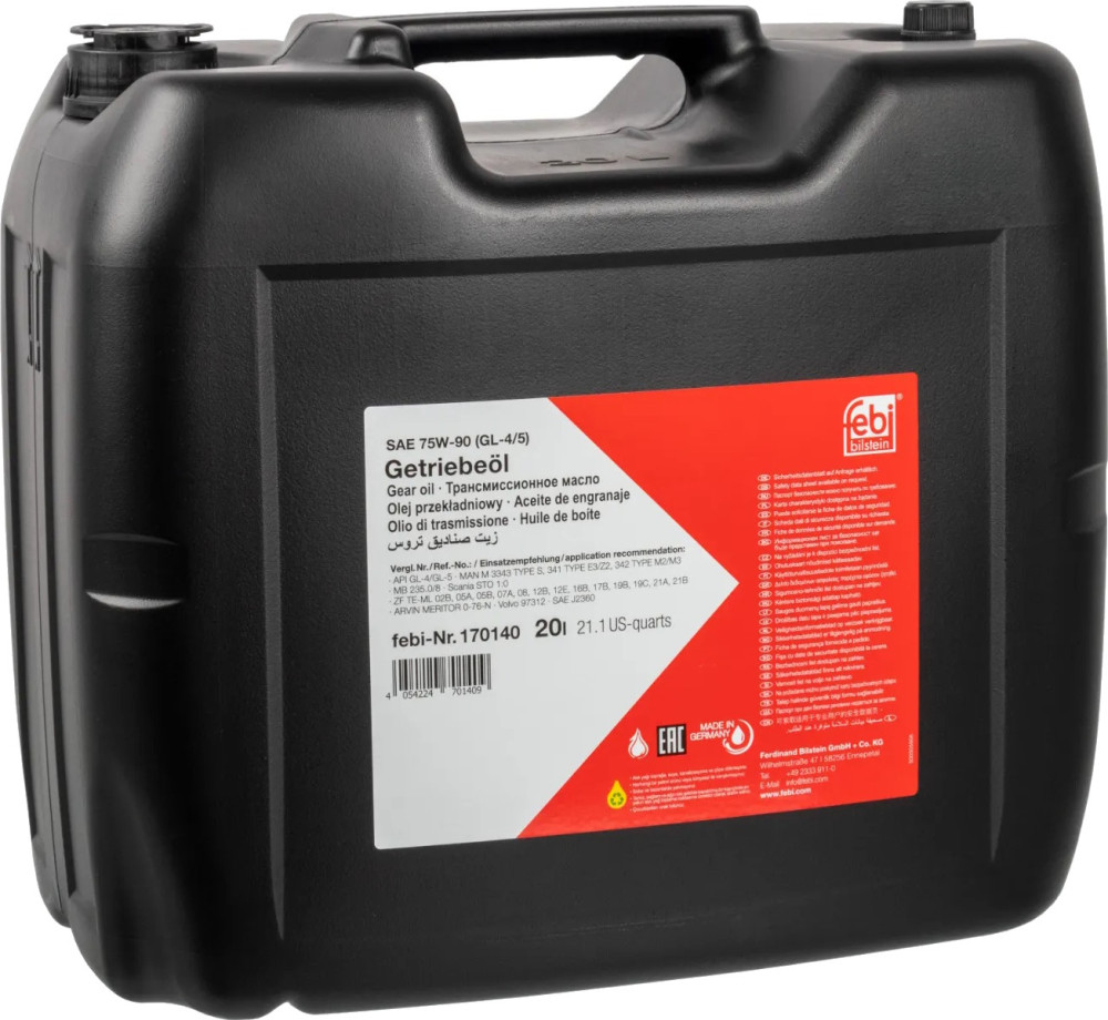 Трансмиссионное масло Febi MTF 75W-90 GL-4/5