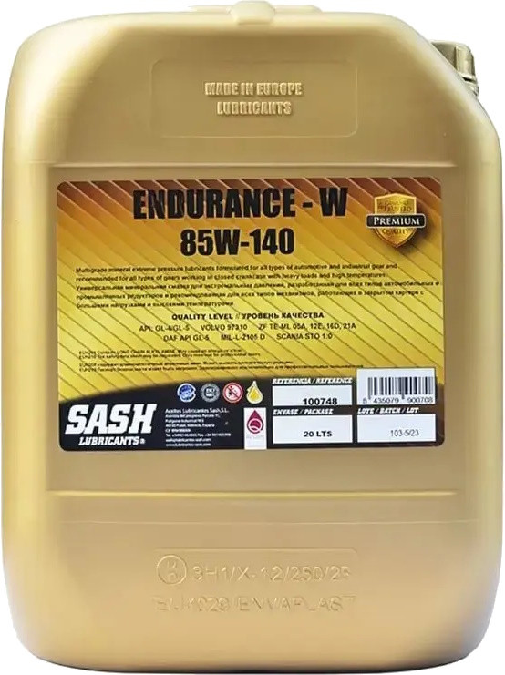 Трансмісійне мастило Sash Endurance-W 85W-140 20L