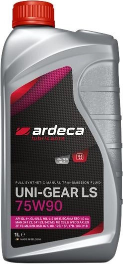 Трансмиссионное масло Ardeca Uni Gear LS 75W-90 1L
