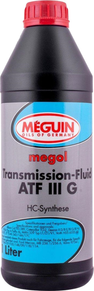 Трансмиссионное масло Meguin Transmission-Fluid ATF III G 1L