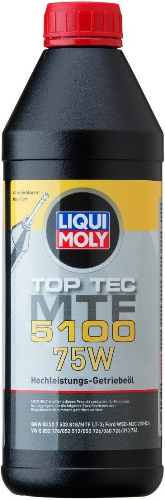 Трансмиссионное масло Liqui Moly Top Tec MTF 5100 75W 1L