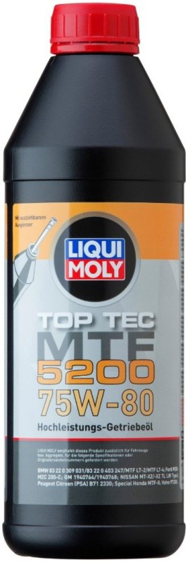 Трансмиссионное масло Liqui Moly Top Tec MTF 5200 75W-80