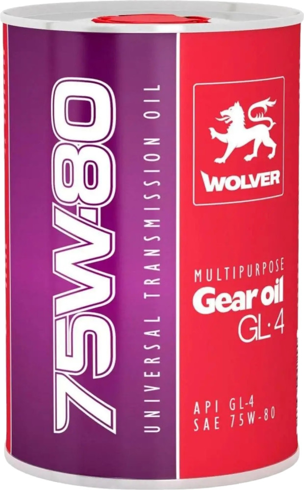 Трансмиссионное масло Wolver Multipurpose Gear Oil GL-4 75W-80 1L