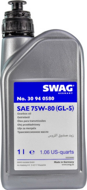 Трансмиссионное масло SWaG MTF 75W-80 GL-5 1L