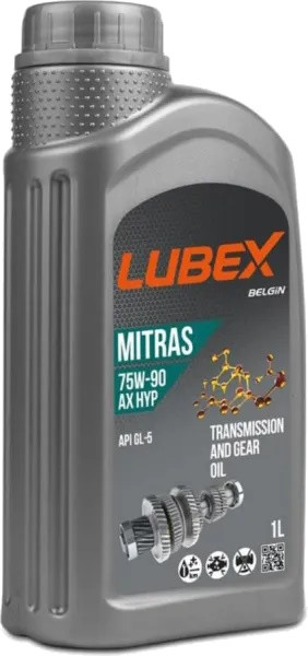 Трансмиссионное масло Lubex Mitras AX HYP 75W-80 1L
