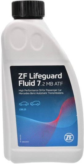 Трансмиссионное масло ZF Lifeguard Fluid 7.2 MB ATF 1L