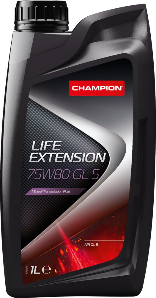 Трансмиссионное масло CHAMPION Life Extension 75W-80 GL-5 1L