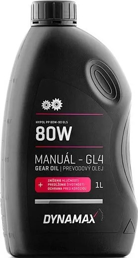 Трансмиссионное масло Dynamax Hypol PP 80W GL-4 1L