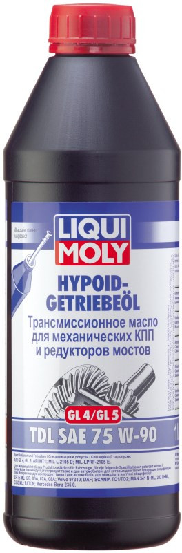 Трансмиссионное масло Liqui Moly Hypoid-Getriebeoil TDL (GL-4/GL-5) 75W-90