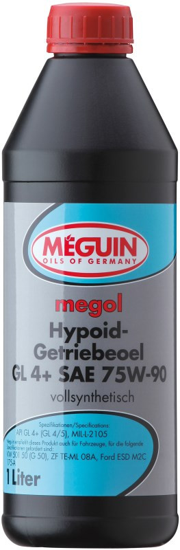 Трансмиссионное масло Meguin Hypoid-Getriebeoel GL4 Plus 75W-90