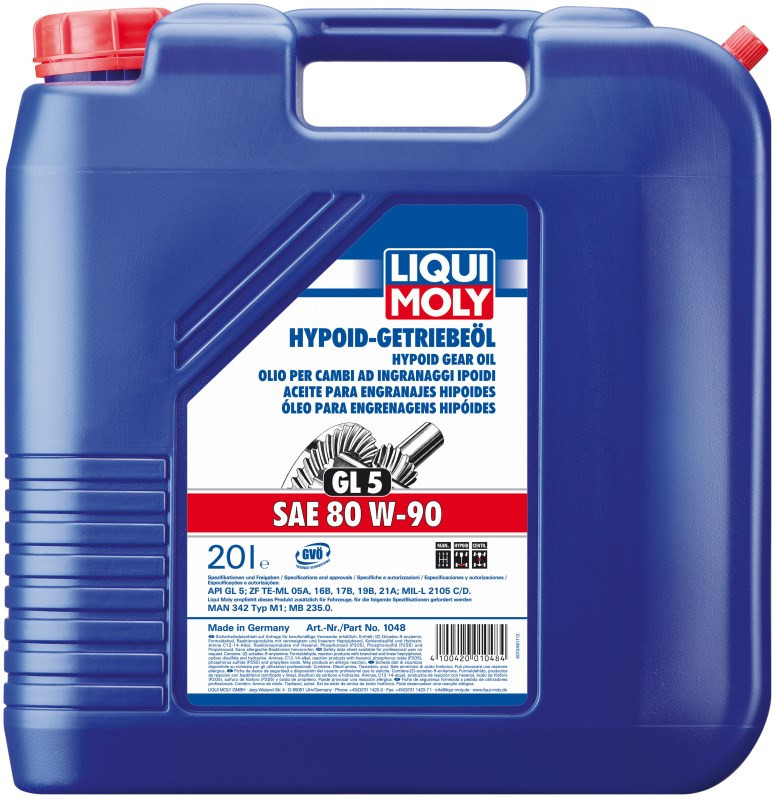 Трансмиссионное масло Liqui Moly Hypoid-Getriebeoil (GL-5) 80W-90