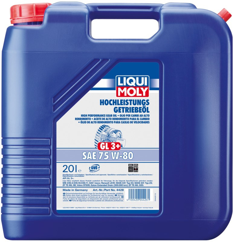 Трансмиссионное масло Liqui Moly Hochleistungs-Getriebeoil (GL-3/GL-4) 75W-80