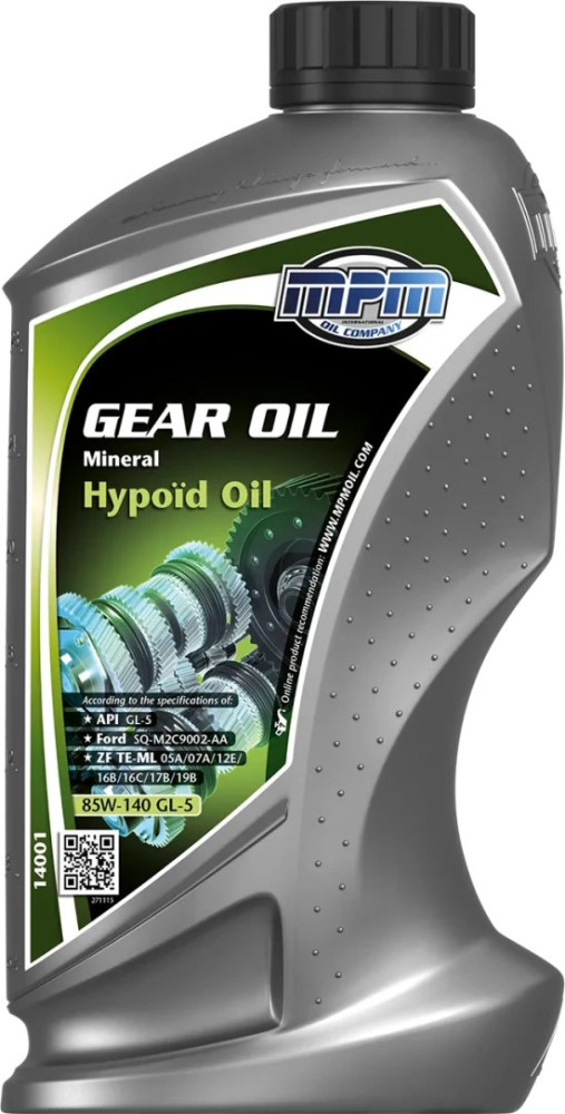 Трансмиссионное масло MPM Gear Oil 85W-140 GL-5 Mineral Hypoid 1L