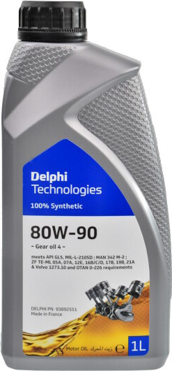 Трансмиссионное масло Delphi Gear Oil 80W-90