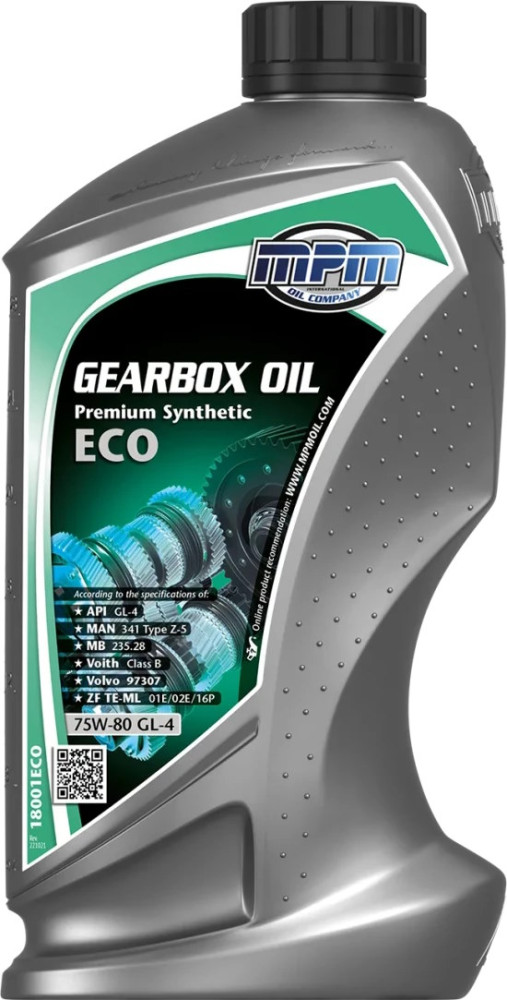 Трансмиссионное масло MPM Gearbox Oil 75W-80 GL-4 Premium Synthetic ECO