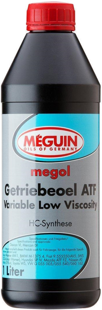 Трансмісійне мастило Meguin ATF Variable Low Viscosity 1L
