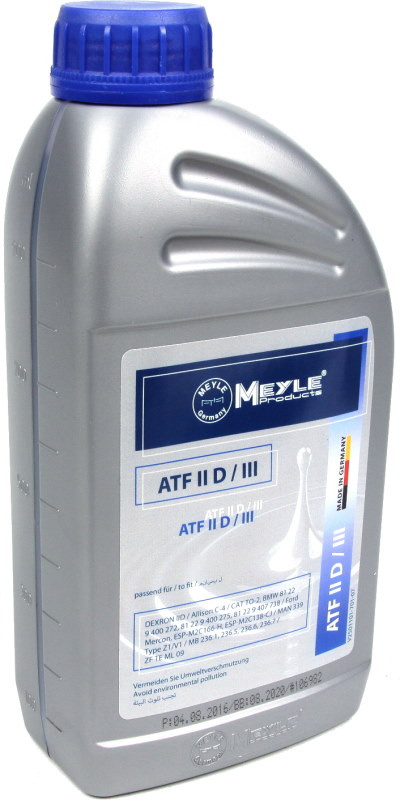 Трансмиссионное масло Meyle ATF Dexron IID/III 1L