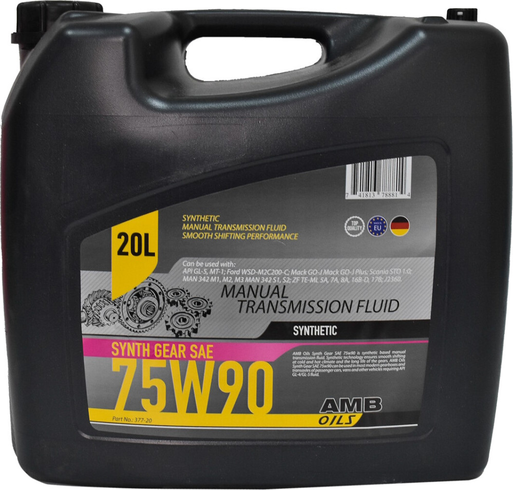 Трансмісійне мастило AMB Synth Gear 75W-90