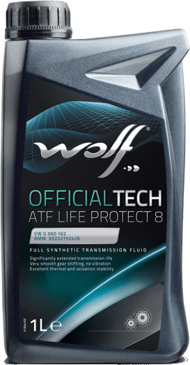 Трансмиссионное масло WOLF Officialtech ATF Life Protect 8