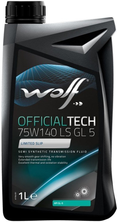 Трансмиссионное масло WOLF Officialtech 75W-140 LS GL5